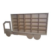 Quadro Caminhão para 25 Carrinhos Miniatura Mdf Madeira Quadro Caminhão para 25 Carrinhos Miniatura Mdf Madeira