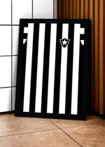 Quadro Camisa Botafogo com Vidro e Moldura Preta Tam:A4 Quadro Camisa Botafogo com Vidro e Moldura Preta Tam:A4