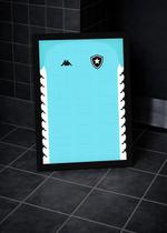 Quadro Camisa Botafogo com Vidro e Moldura Preta Tam:A4 Quadro Camisa Botafogo com Vidro e Moldura Preta Tam:A4
