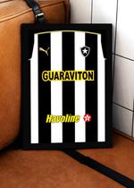Quadro Camisa Botafogo com Vidro e Moldura Preta Tam:A4 Quadro Camisa Botafogo com Vidro e Moldura Preta Tam:A4