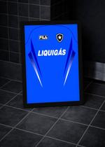 Quadro Camisa Botafogo com Vidro e Moldura Tam:A4 Quadro Camisa Botafogo com Vidro e Moldura Tam:A4