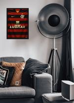 Quadro Camisa Flamengo 2008 Com Vidro e Moldura Preta Tamanho:21cm x 30cm (A4)