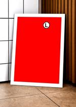 Quadro Camisa Legia com Vidro e Moldura Branca Tam:A4 Quadro Camisa Legia com Vidro e Moldura Branca Tam:A4