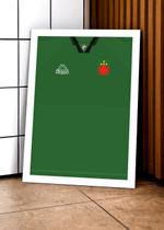 Quadro Camisa Vasco DA com Vidro e Moldura Branca Tam:A4 Quadro Camisa Vasco DA com Vidro e Moldura Branca Tam:A4