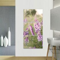 Quadro Campo Flores e Plantas Natureza Conjunto Vertical Quadro Campo Flores e Plantas Natureza Conjunto Vertical