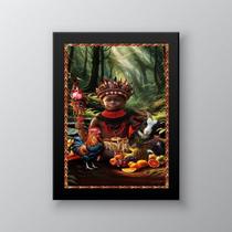 Quadro Candomblé - Eleggua Ritual 24x18cm
