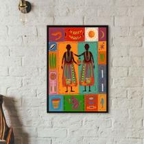 Quadro Candomblé - Erês 45x34cm - com vidro Quadro Candomblé - Erês 45x34cm - com vidro