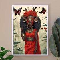Quadro Candomblé Iansã 45X34Cm - Com Vidro Quadro Candomblé Iansã 45X34Cm - Com Vidro