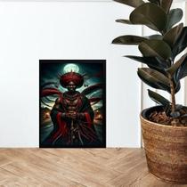 Quadro Candomblé Orixá Bara 33X24Cm - Com Vidro Quadro Candomblé Orixá Bara 33X24Cm - Com Vidro