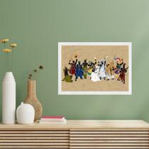 Quadro Candomblé Orixás Masculinos Reunidos 45x34cm - com vidro Quadro Candomblé Orixás Masculinos Reunidos 45x34cm - com vidro