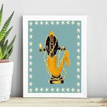 Quadro Candomblé Oxum - Estrelinhas 33X24Cm Quadro Candomblé Oxum - Estrelinhas 33X24Cm