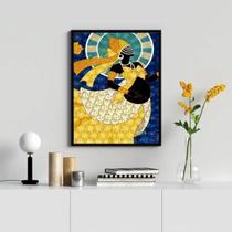 Quadro Candomblé Oxum Grávida 45x34cm - Madeira Preta Quadro Candomblé Oxum Grávida 45x34cm - Madeira Preta
