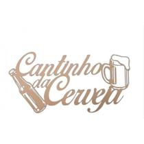 Quadro Cantinho Da Cerveja Em Mdf Natural F031