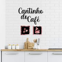 Quadro Cantinho Do Café Rose
