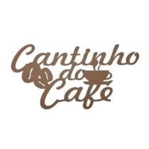 Quadro Cantinho Do Café Xicara Em Mdf Natural F031