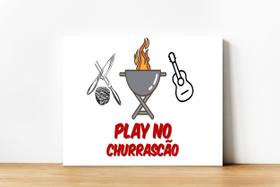Quadro Cantinho Do Churrasco 30x30cm