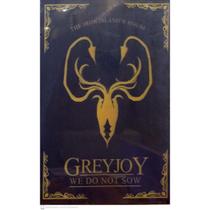 Quadro Canva Game of Thrones/Casa Greyjoy/Brasão/Lema: We do not sow (Nós não semeamos)/Literatura/Série