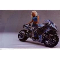 Quadro Canva Super Street Bike/Motorcycle/Modelo Loira Quadro Canva Super Street Bike/Motorcycle/Modelo Loira