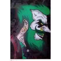 Quadro Canva The Joker/Coringa/Perfil/Ilustração Quadro Canva The Joker/Coringa/Perfil/Ilustração