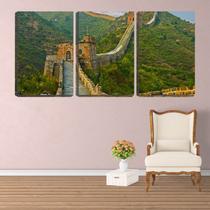 Quadro canvas 45x96 caminho da muralha da china - Crie Life