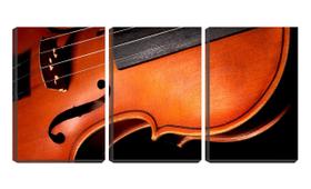 Quadro canvas 45x96 corpo de violino vermelho