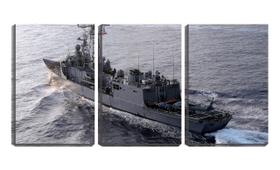 Quadro canvas 45x96 grande navio de guerra