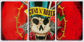Quadro canvas 45x96 guns n roses banda - Crie Life