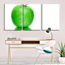 Quadro canvas 45x96 maçã ao fundo branco