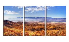 Quadro canvas 45x96 montanhas frias no horizonte