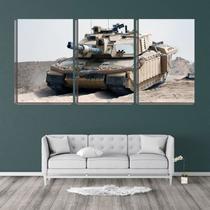 Quadro canvas 45x96 tanques na areia