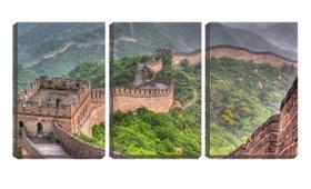 Quadro canvas 55x110 muralha da china arquitetura - Crie Life