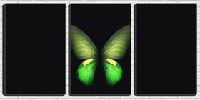 Quadro canvas 68x126 asas de borboleta fundo preto - Crie Life