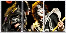 Quadro canvas 68x126 integrantes banda kiss