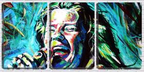 Quadro canvas 68x126 janis Joplin no microfone arte