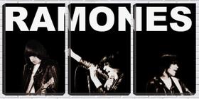 Quadro canvas 68x126 Ramones banda fundo preto