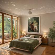 Quadro Canvas Auguste Cot Primavera 90x60cm Mold Preta