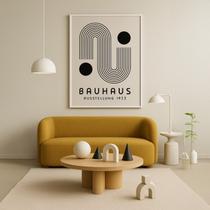 Quadro Canvas Bauhaus - Ausstellung 23 90x60cm Mold Preta Quadro Canvas Bauhaus - Ausstellung 23 90x60cm Mold Preta