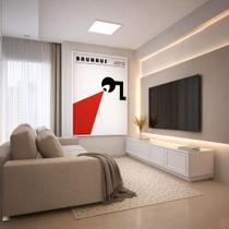 Quadro Canvas Bauhaus Monitored 40x30cm Mold Branca Quadro Canvas Bauhaus Monitored 40x30cm Mold Branca