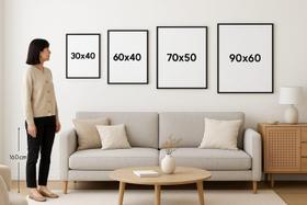 Quadro Canvas Bauhaus Rolled Diamonds 90X60Cm Mold Branca Quadro Canvas Bauhaus Rolled Diamonds 90X60Cm Mold Branca