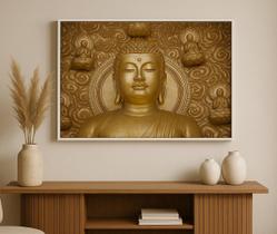 Quadro Canvas Buda Dourado - Horizontal-