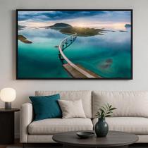 Quadro Canvas Caminho Sobre O Mar - Trav Ponte-