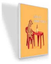 Quadro Canvas Caramelo Nao Sei Amar Pouco 60x40 Com Moldura Moldura Branca