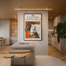 Quadro Canvas Country Curtis 70x50cm Mold Branca