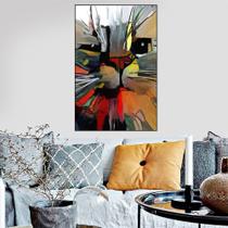 Quadro Canvas Decorativo para Sala Gato Pintura 2 90x60 Quadro Canvas Decorativo para Sala Gato Pintura 2 90x60