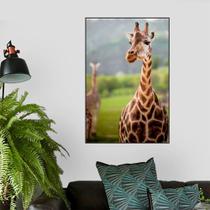 Quadro Canvas Decorativo para Sala Girafa 90x60 Quadro Canvas Decorativo para Sala Girafa 90x60