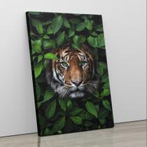 Quadro Canvas Decorativo Tigre Escondido CAN7100