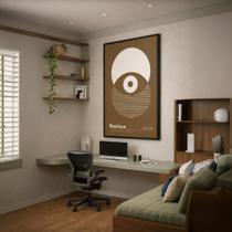 Quadro Canvas Eclipse Eye 70x50cm Mold Preta