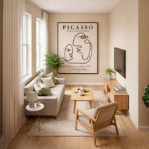 Quadro Canvas Everything ImagineIs Real 40x30cm Mold Branca