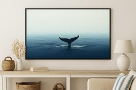 Quadro Canvas Fotografia Cauda De Baleia-