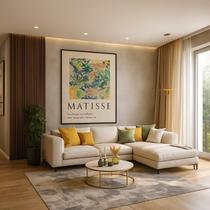 Quadro Canvas Henri 60X40Cm Mold Branca Quadro Canvas Henri 60X40Cm Mold Branca